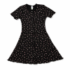 Robe Chemise Décontractée Motif Floral et Côtelé