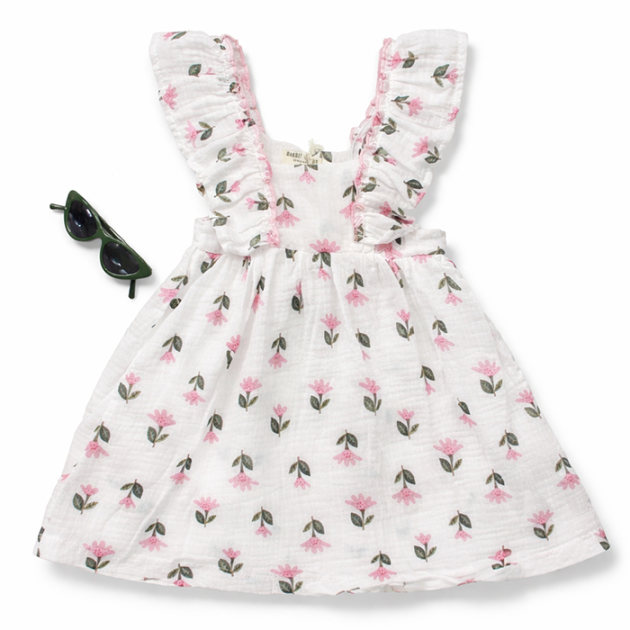 Ensemble 2 pièces enfant : Robe florale et Lunettes de soleil