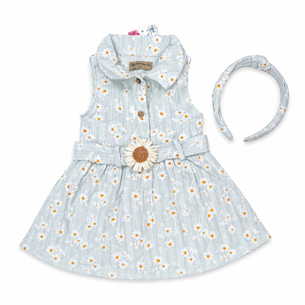 Ensemble Robe et Bandeau Fille Champêtre – Image 6