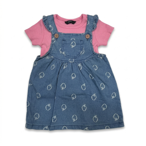 Salopette en Jean Fille George - Confort et Style pour Petites Aventurières