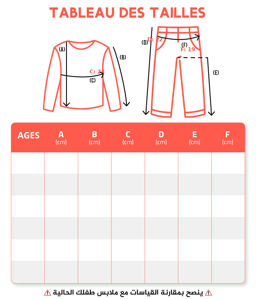 Guide des tailles