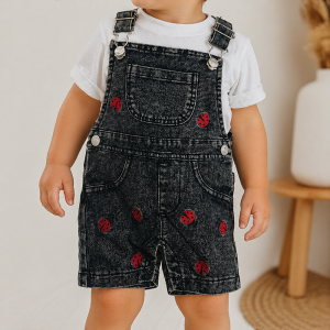 Ensemble Salopette jean & t-shirt George pour Bébé Fille