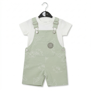 Salopette Bébé Garçon George - Confort Vert d'eau