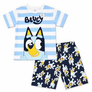 Ensemble Pyjama Enfant 2 Pièces T-shirt & Short Rayures et Personnage