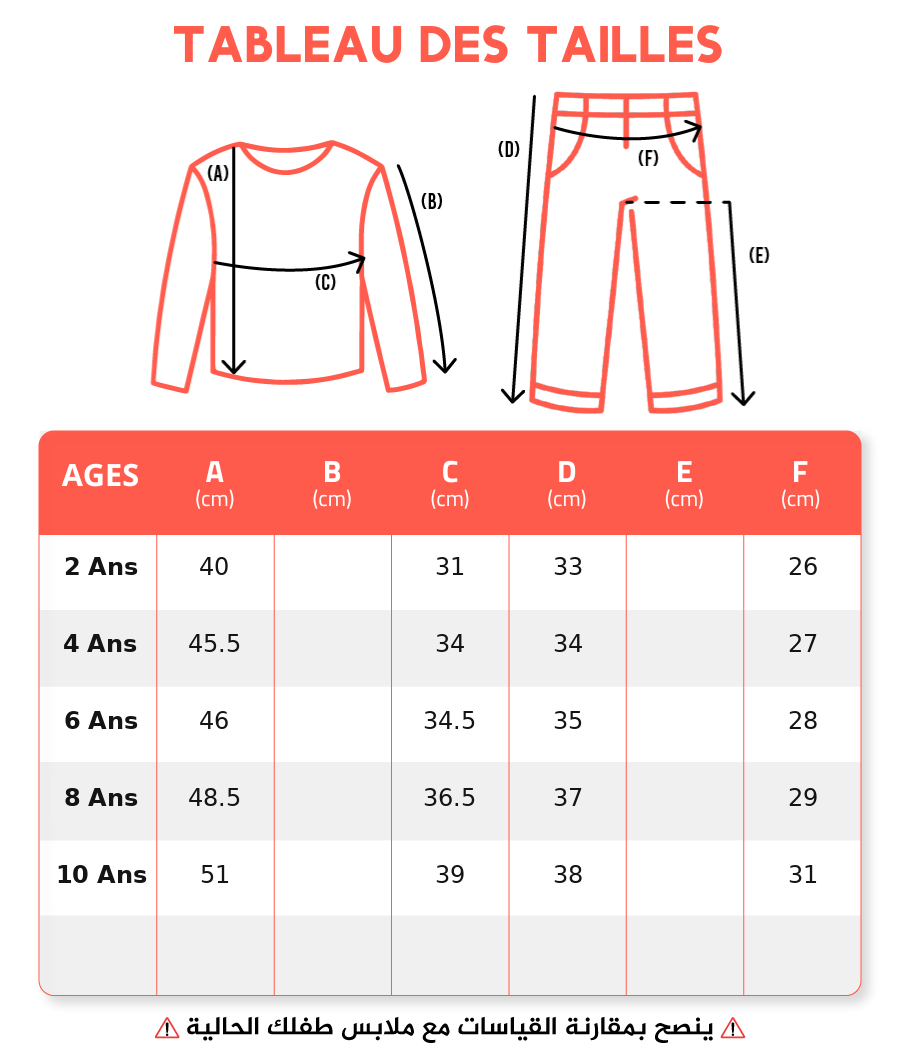Guide des tailles