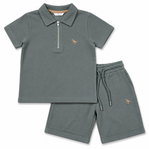 Ensemble Enfant 2 Pièces : Polo & Short Motif Dinosaure