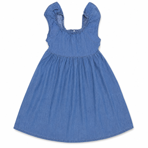 Robe Enfant Décontractée Bleu Denim