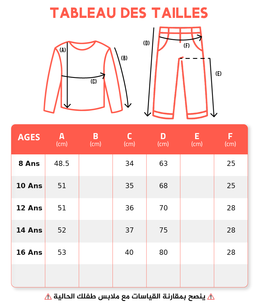 Guide des tailles