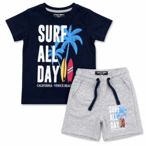 Ensemble 2 Pièces Enfant : T-shirt et Shorts d'Été Décontractés