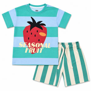 Ensemble T-shirt & Shorts Décontracté Été garçon
