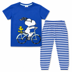 Ensemble de Pyjama garçon 2 Pièces Décontracté - T-shirt et Pantalon à Motifs
