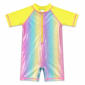 Maillot de bain 1 pièce Dégradé Pailleté Multicolore