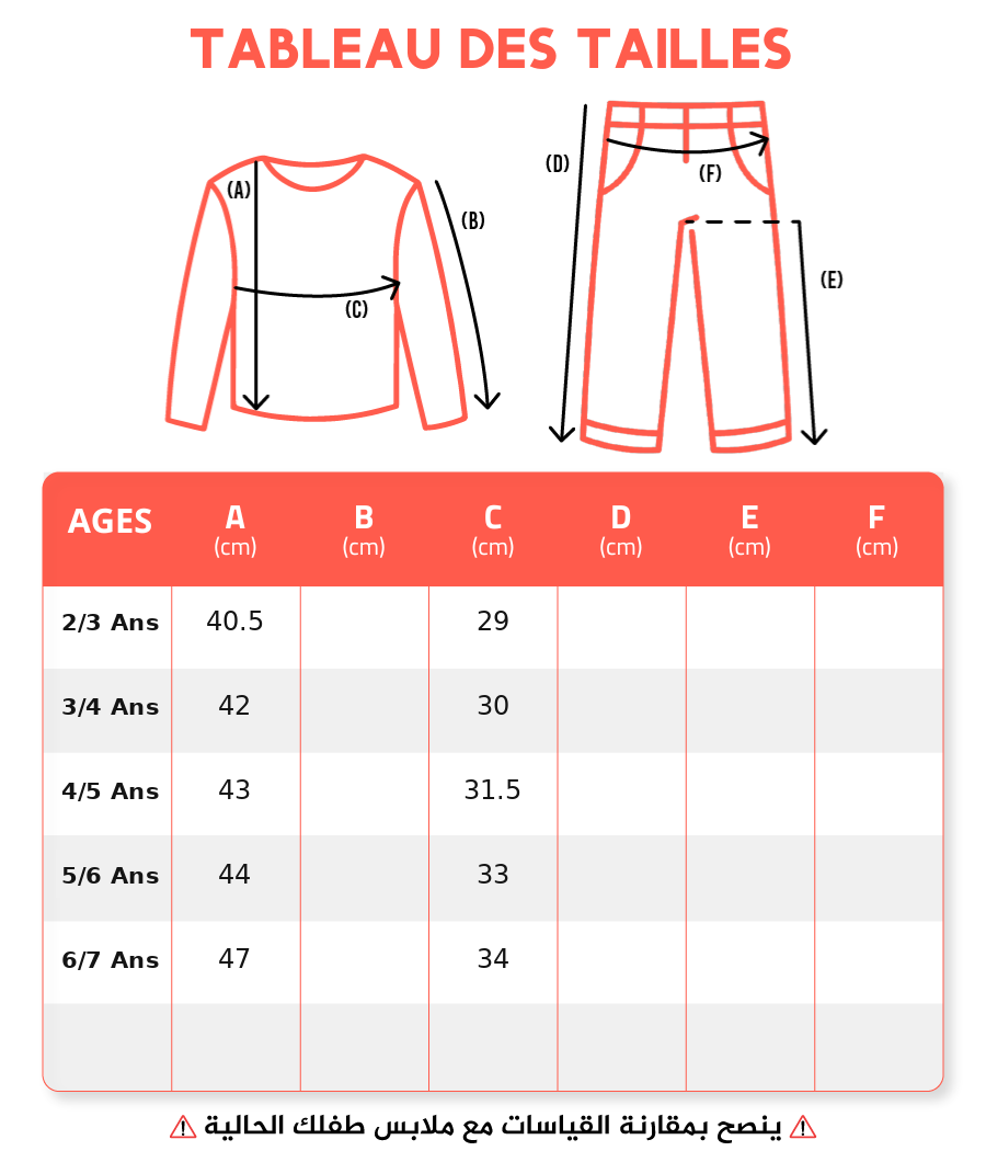 Guide des tailles
