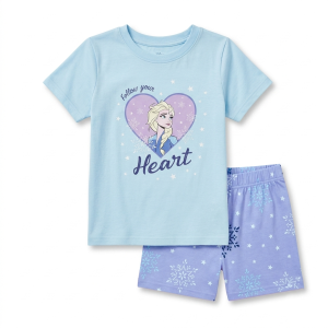 Ensemble Pyjama 2 Pièces : T-shirt et Short Frozen