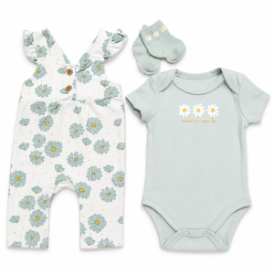 Ensemble Bébé fleurie 3 pièces