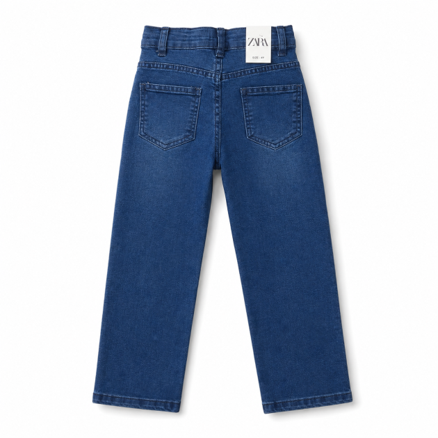 Jean fille coupe large à cœurs brodés ❤️ – Image 2