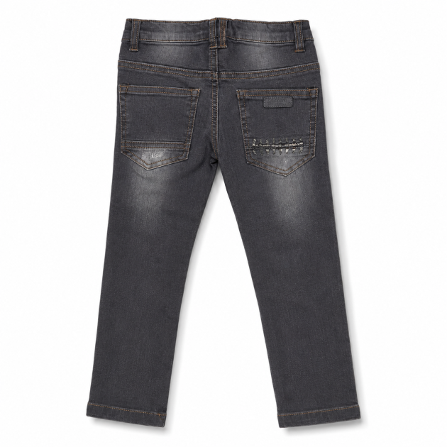 Jean Skinny Casual Délavé Grain de blé pour Garçons – Image 5