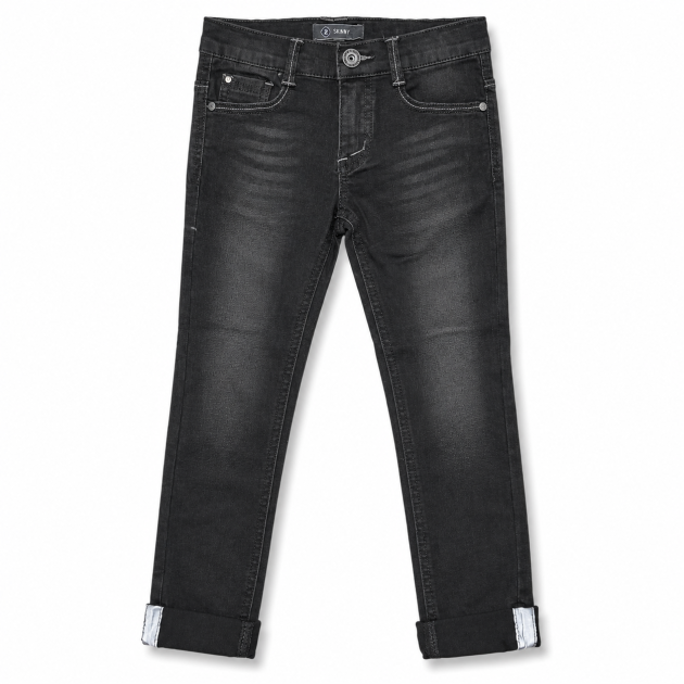Jean Skinny Casual Délavé Grain de blé pour Garçons – Image 6