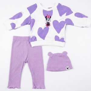 Ensemble 3 Pièces Décontracté : Sweat-shirt, Legging et Bonnet à Motifs