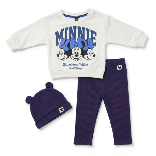 Ensemble 3 Pièces Fillette : Sweat-shirt, Legging et Bonnet
