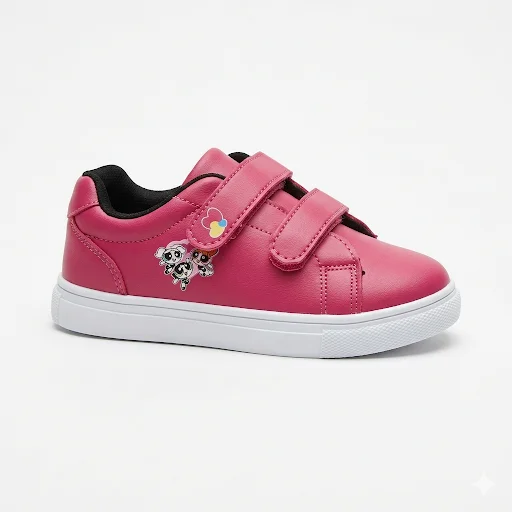 🇩🇪 Baskets Enfant Roses à Scratch – Motif Cartoon & Style Tendance – Image 2