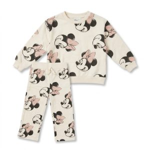Ensemble Sweat-shirt & Pantalon de jogging fille Motif Minnie Mouse