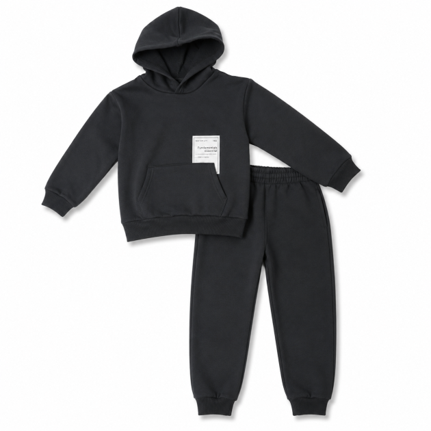 Ensemble Jogging Garçon Essential – Sweat à Capuche & Pantalon – Image 3
