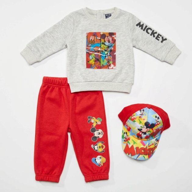 Ensemble Jogging Garçon Mickey & Friends 3 Pièces avec Casquette – Image 3