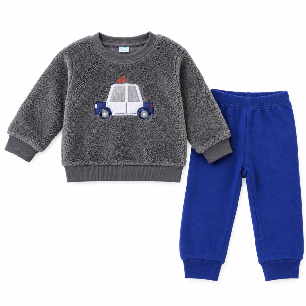 Ensemble Polaire Bébé Garçon – Motif Voiture