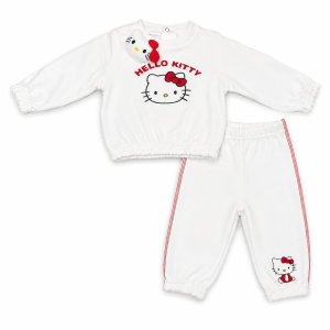 Ensemble Bébé Fille Hello Kitty – Sweat & Pantalon Blanc