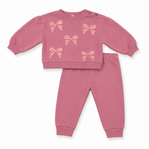 Ensemble de Survêtement Fille Vieux Rose 2 Pièces