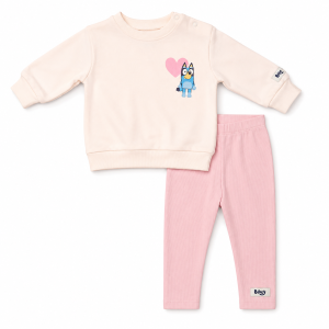 Ensemble bébé fille GEORGE Bluey – Sweat & Legging Rose