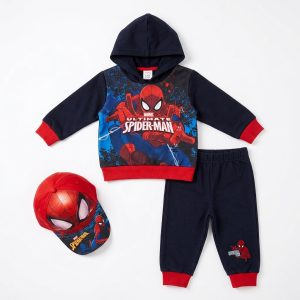 Ensemble Jogging Garçon Kiabi Spider-Man 3 Pièces avec Casquette