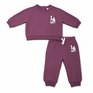 Ensemble jogging prune pour enfant
