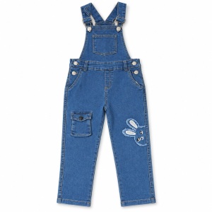 Salopette OVS en Jean Ludique à Motif Lapin brodé