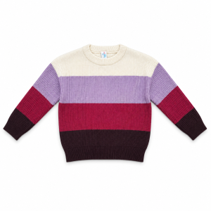 🇮🇹 Pull Fillette TOPOLINO Rayé Multicolore en Maille – Col Rond