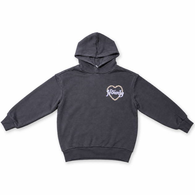 Sweat à Capuche Fille Howdy – Gris Anthracite