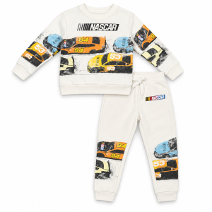 Ensemble Jogging Enfant NASCAR Racing – Écru