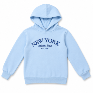 Sweat à Capuche Enfant New York Sports Club – Bleu Ciel