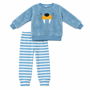 Ensemble Pyjama Bébé Garçon Polaire – Motif Animal 💙