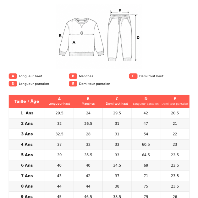 Ensemble de Survêtement fillette : Sweat Zippé et Pantalon Évasé Motif Cœurs – Image 2