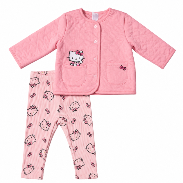 Ensemble Pyjama 2 Pièces fille : Cardigan Matelassé & Legging