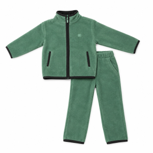Ensemble Mayoral polaire  enfant  vert avec veste zippée et pantalon